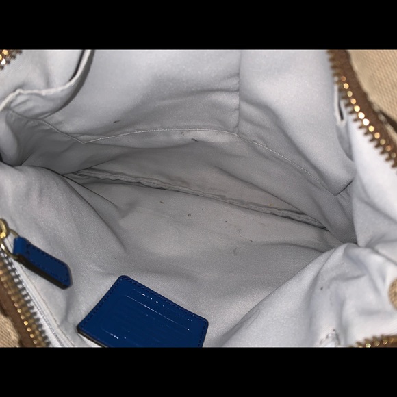 Coach blue brown bag - Picture 5 of 5